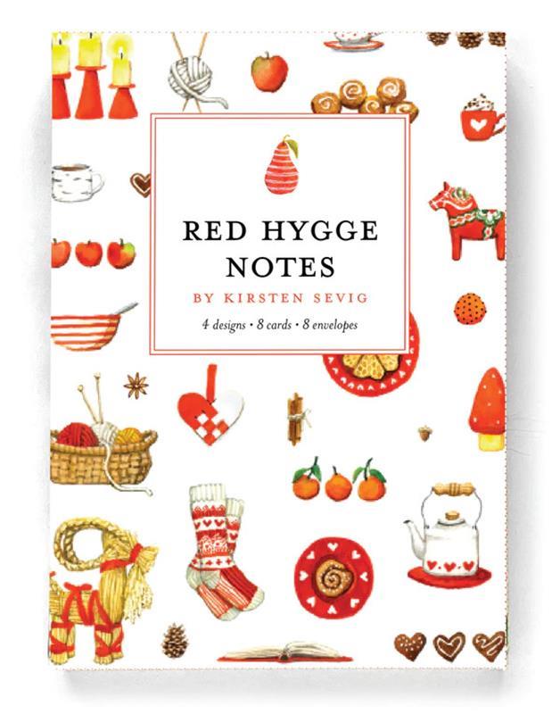 Red Hygge Notes by Kirsten Sevig,CRD 644