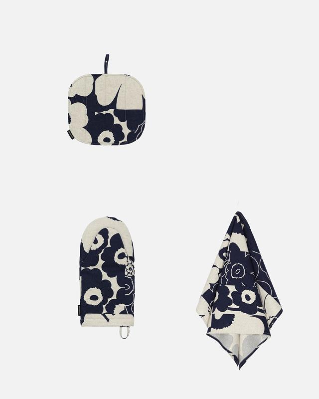 60th Anniversary Unikko Kitchen Textile Set by Marimekko,073704