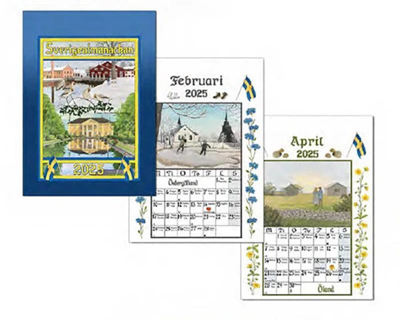 Sverigealmanackan Small Wall Calendar,91002