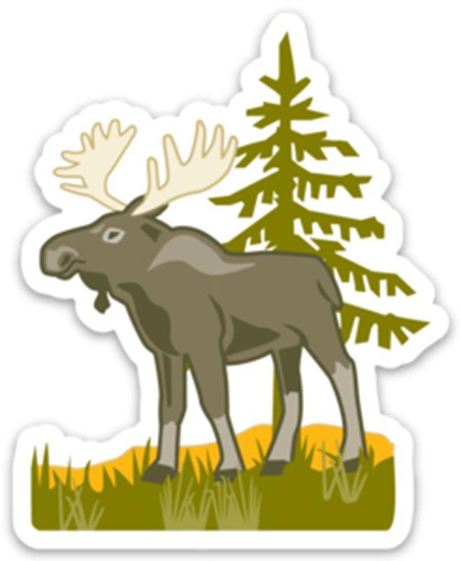 Moose Sticker by Cindy Lindgren,ST-275-MOOSE