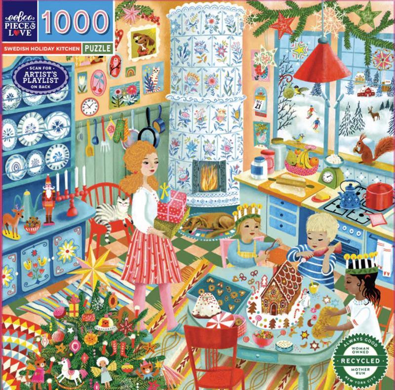 1000 Piece Puzzle: Swedish Holiday Kitchen,NOV204