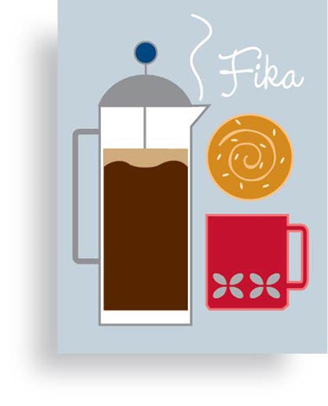 Fika Notecard by Cindy Lindgren,B-201-FIKA