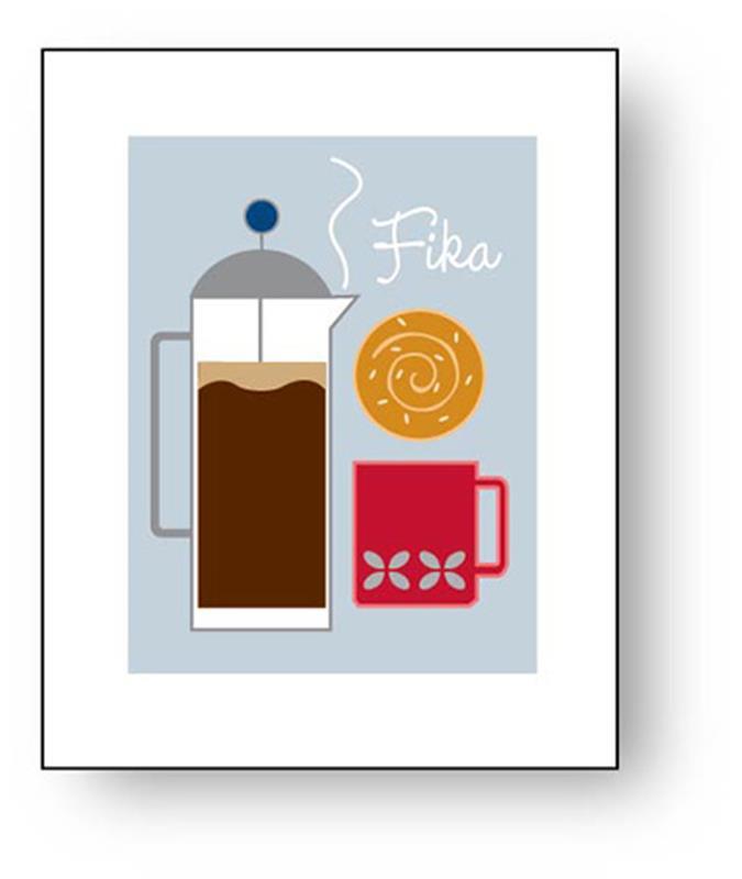 Fika Print by Cindy Lindgren,WPR-201-FIKA