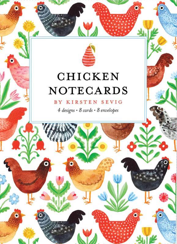 Chicken Notecards by Kirsten Sevig,CRD400